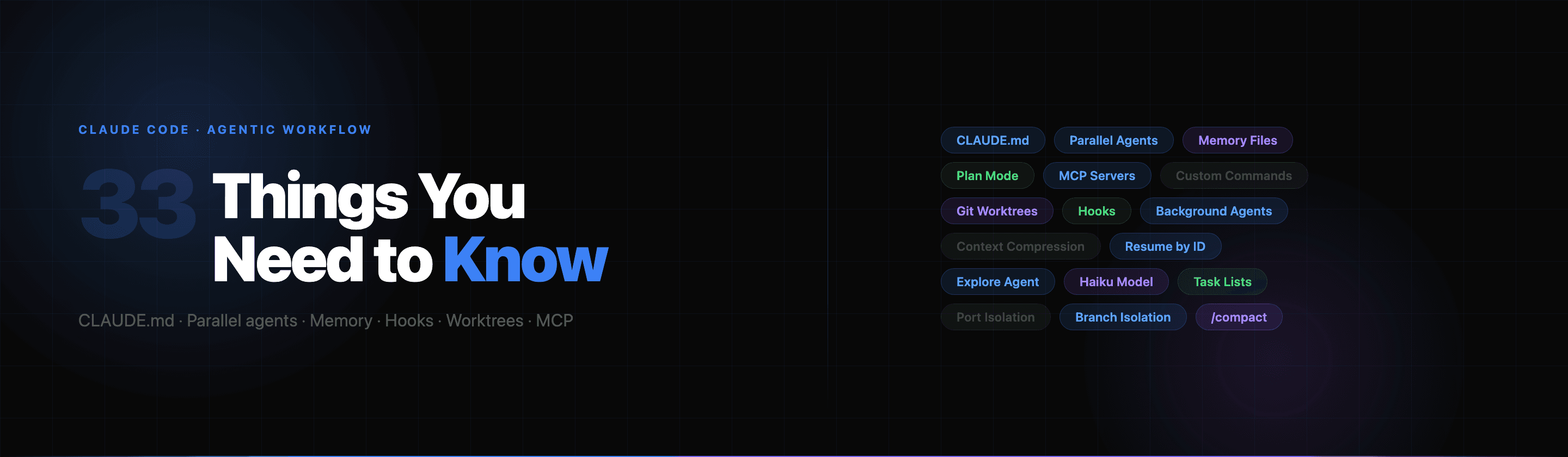 33 Things You Need to Know to Better Use Claude Code's Agentic Workflow